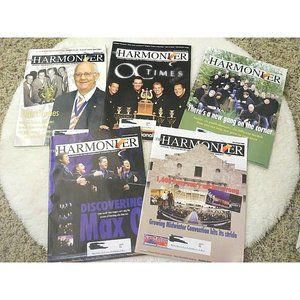 The Harmonizer Magazine Barbershop Quartets Lot Of 5, 2008 Harmony Society